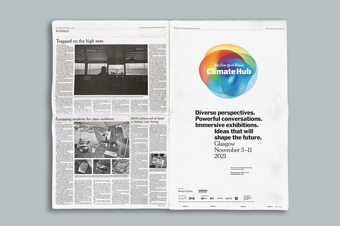 New York Times advertising designed by Jackdaw London Agency