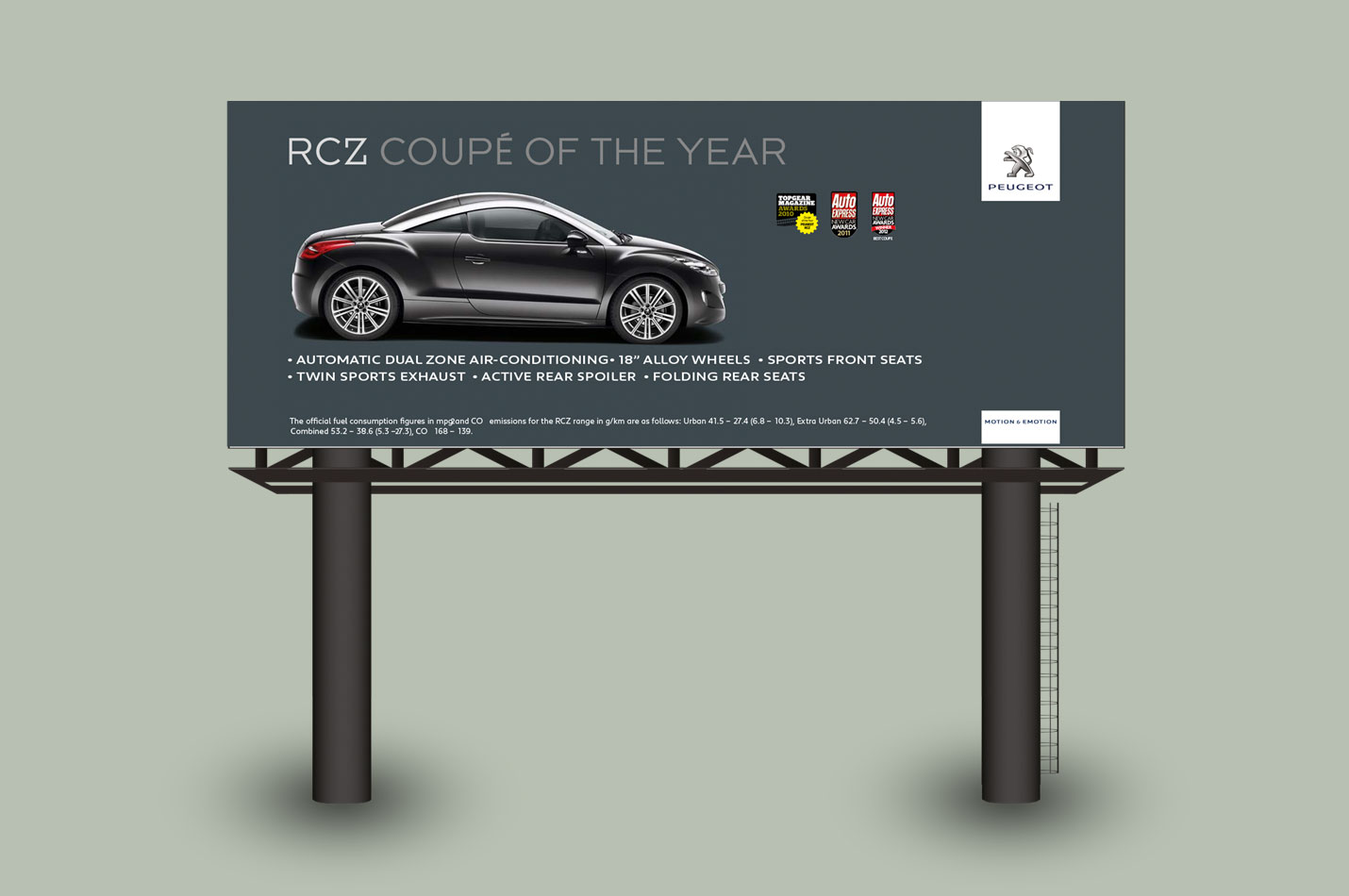 Peugeot Street Advertising designed by Jackdaw London Agency